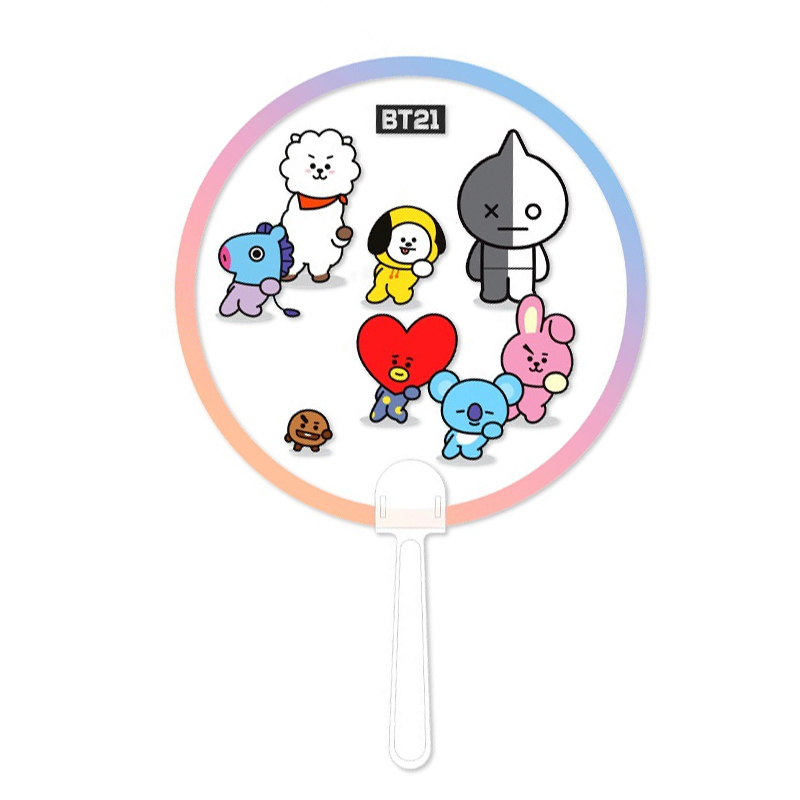 Quạt cầm tay trong suốt BT21 BTS