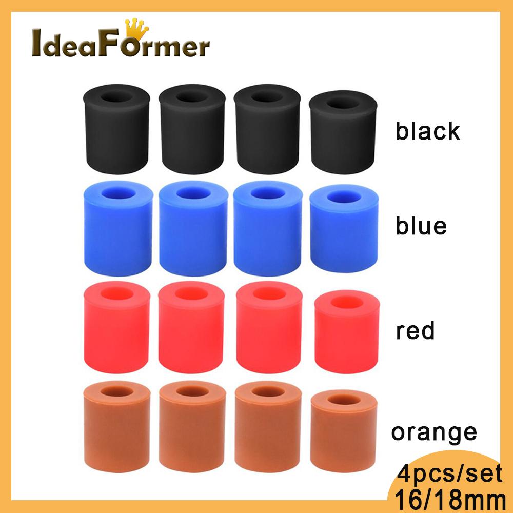 4 Heatbed Silicone San Bằng Cột Gắn Chiều Cao 16/18 Mm Đệm Silicon Chịu Nhiệt Cho CR-10/Ender 3 Series 3D Máy In