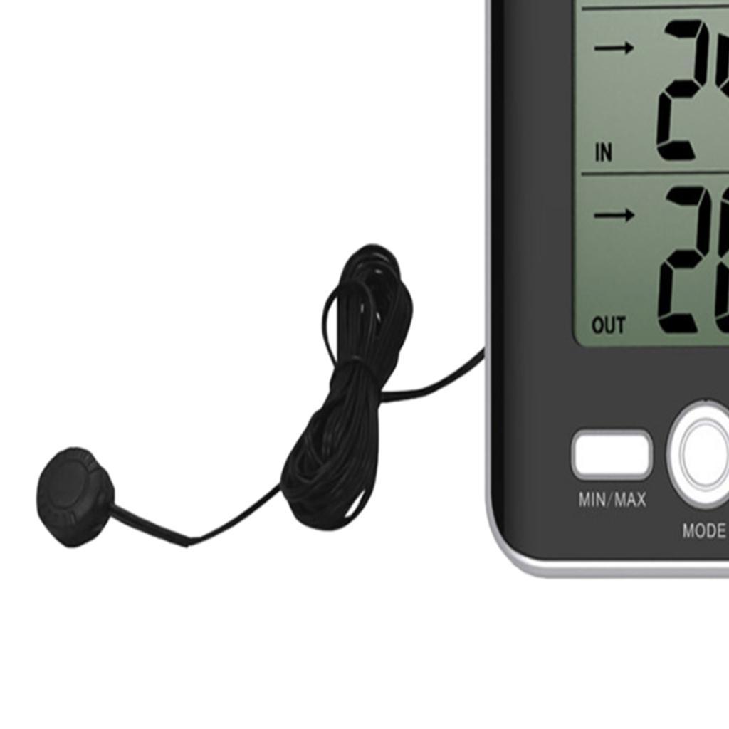 Digital LCD Thermometer Hygrometer Humidity Temperature Meter with Probe