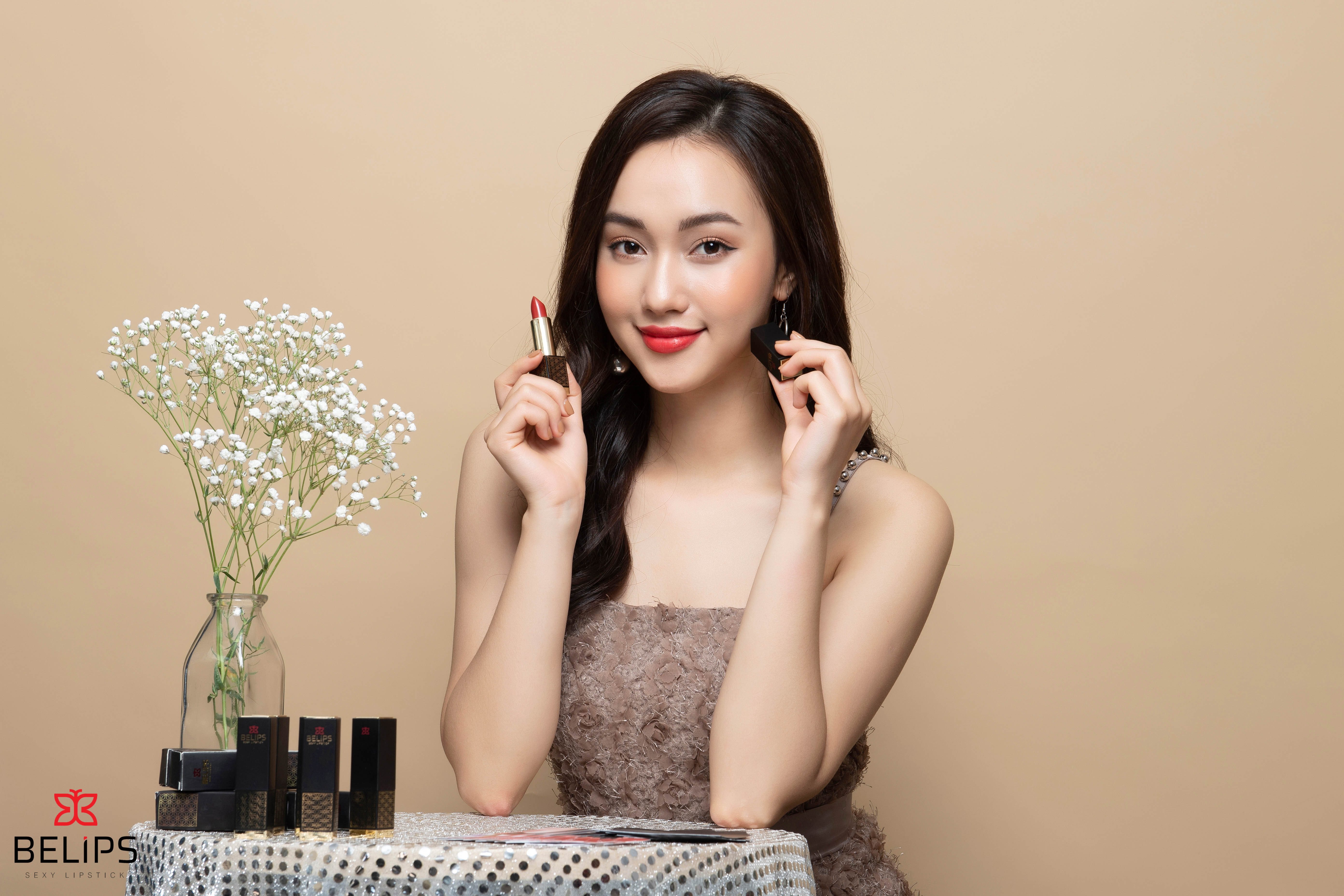 Son tươi Belips Sexy Lipstick son môi quyến rũ lên màu tự nhiên