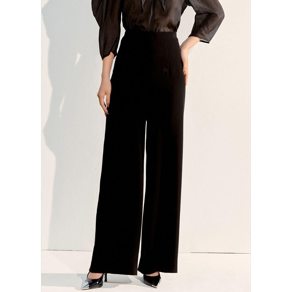 Quần Suông Công Sở Cạp Cao WHITE ANT MILCAH WIDE LEG TROUSERS Thiết Kế Ống Rộng Tôn Dáng 160200103