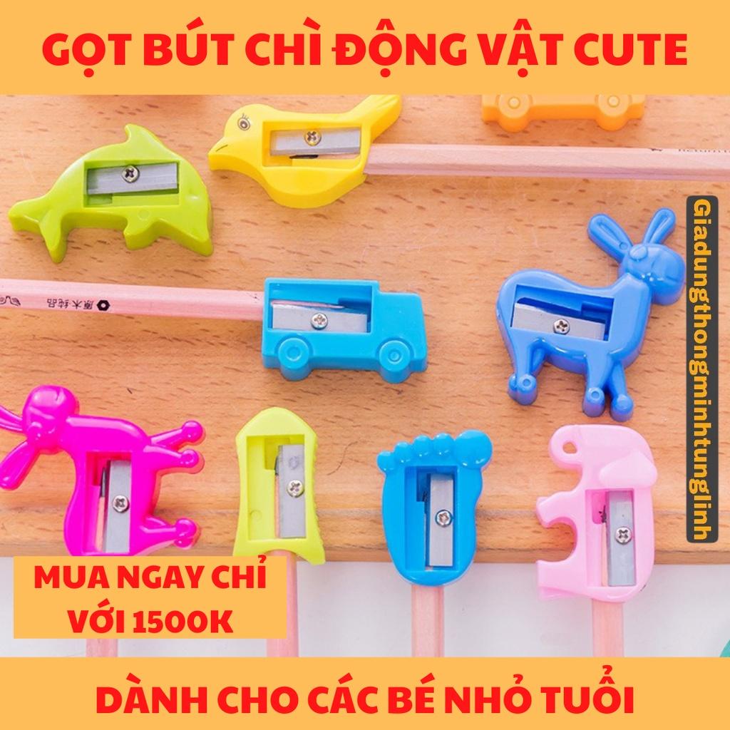 Gọt bút chì, xoáy bút chì động vật cute bằng nhựa - tiện lợi cho bé sử dụng