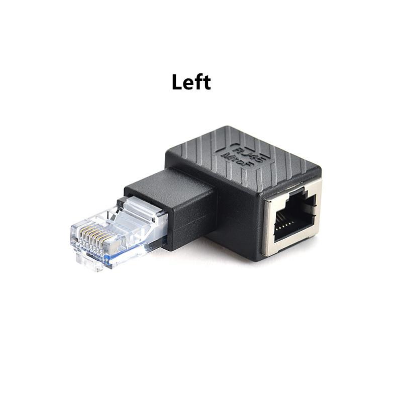 Bộ điều hợp mở rộng Ethernet LAN góc 90/180/270 độ RJ45 từ nam sang nữ Cat5/6