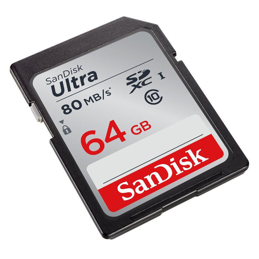Thẻ nhớ SanDisk SDXC Ultra 64GB Class 10 80Mb/s - Hàng Chính Hãng