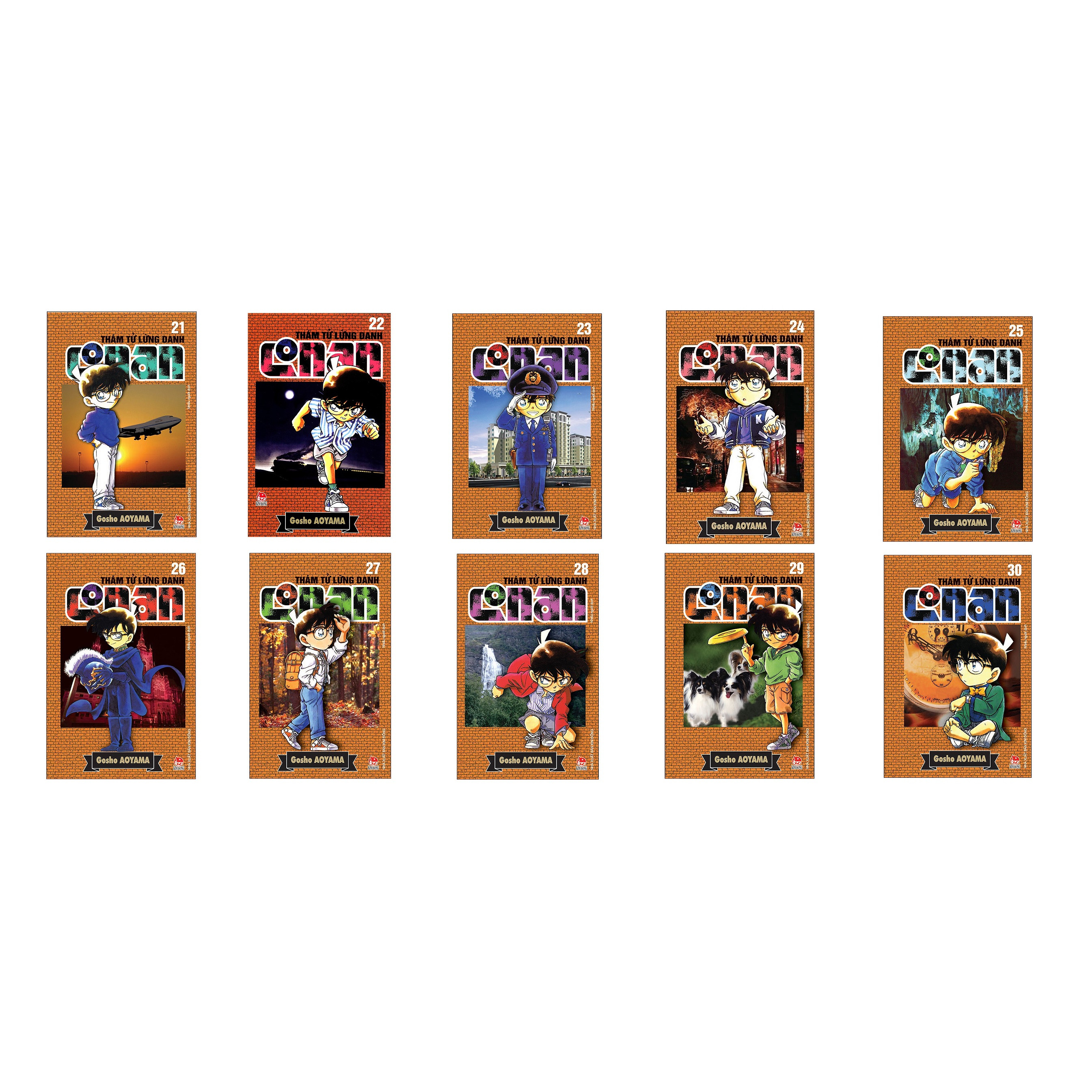 Sách - Thám tử lừng danh Conan - Combo 10 tập từ tập 21 đến tập 30