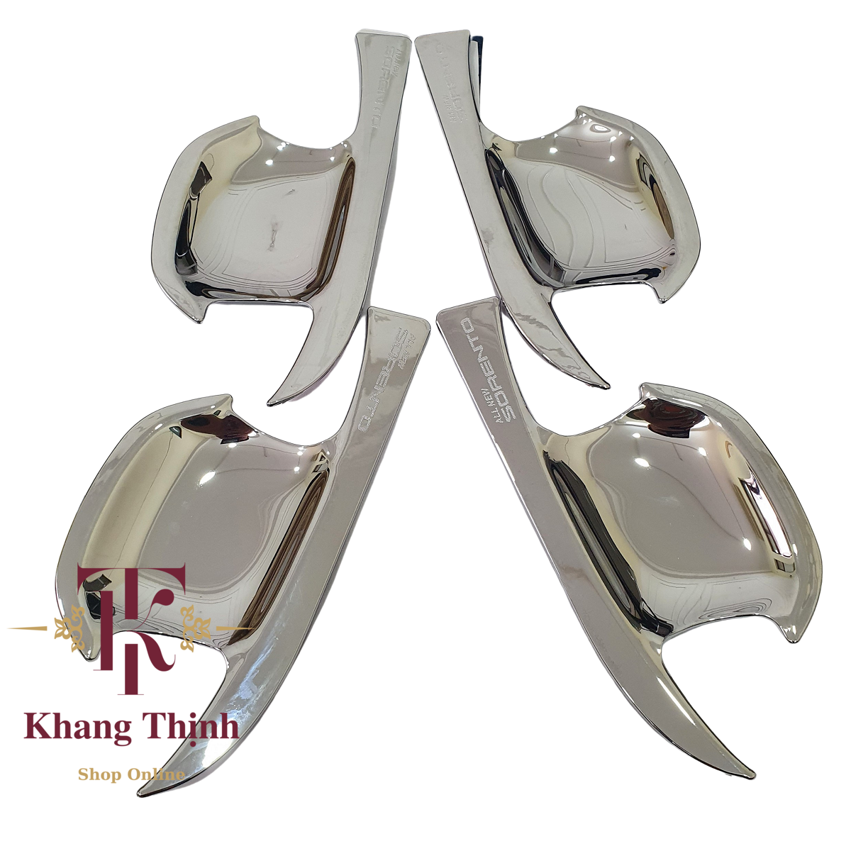 Bộ Ốp Hõm Cửa Dành Cho Xe Kia Sorento 2021 Mạ Crom Cao Cấp