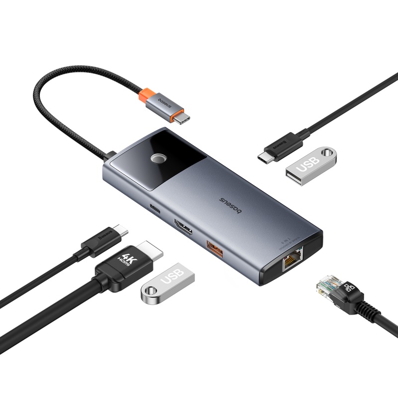 Hub Mở Rộng Kết Nối Baseus Metal Gleam Series II USB HUB