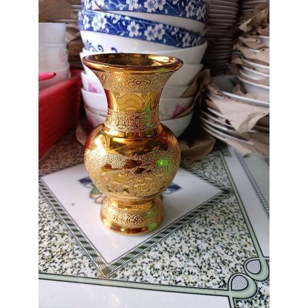 Bình bông, lọ hoa kim sa cao 15.5cm