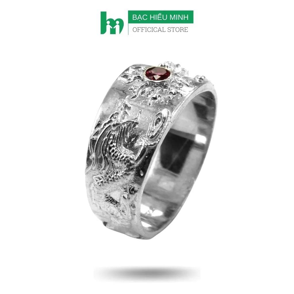 Nhẫn Nam Bạc Hiểu Minh NA322 - Hình Rồng - Bảo Hành Vĩnh Viễn