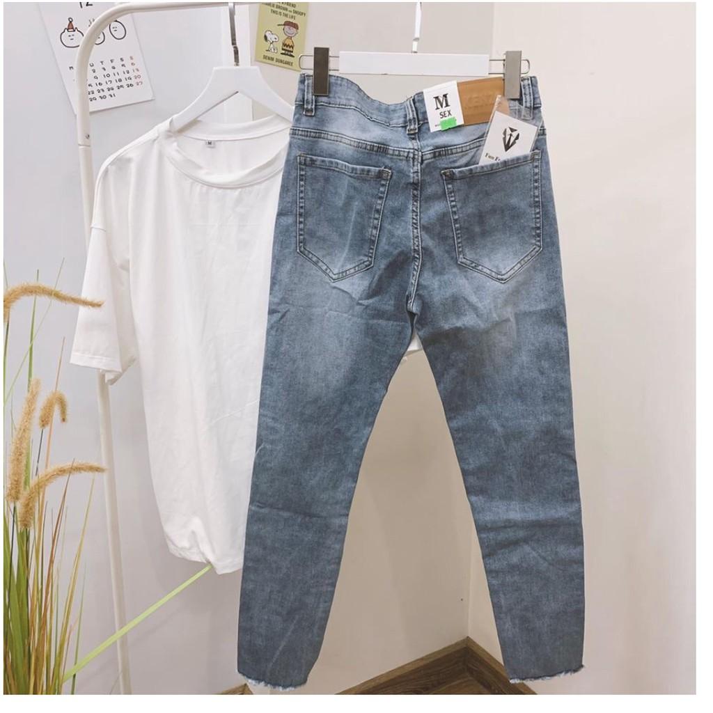 Được Kiểm Hàng TrướcQuần jeans rách gối mix rách gấuHÀNG SIÊU CẤP