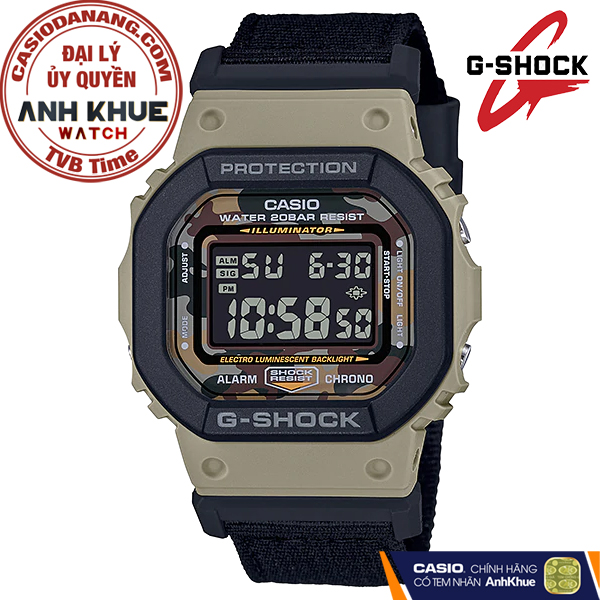 Đồng hồ nam dây vải Casio G-Shock chính hãng DW-5610SUS-5DR