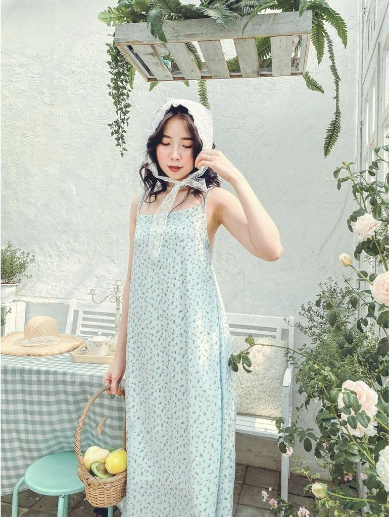 Đầm thiết kế xanh hoa nhí Agnes Dress Gem Clothing SP006162
