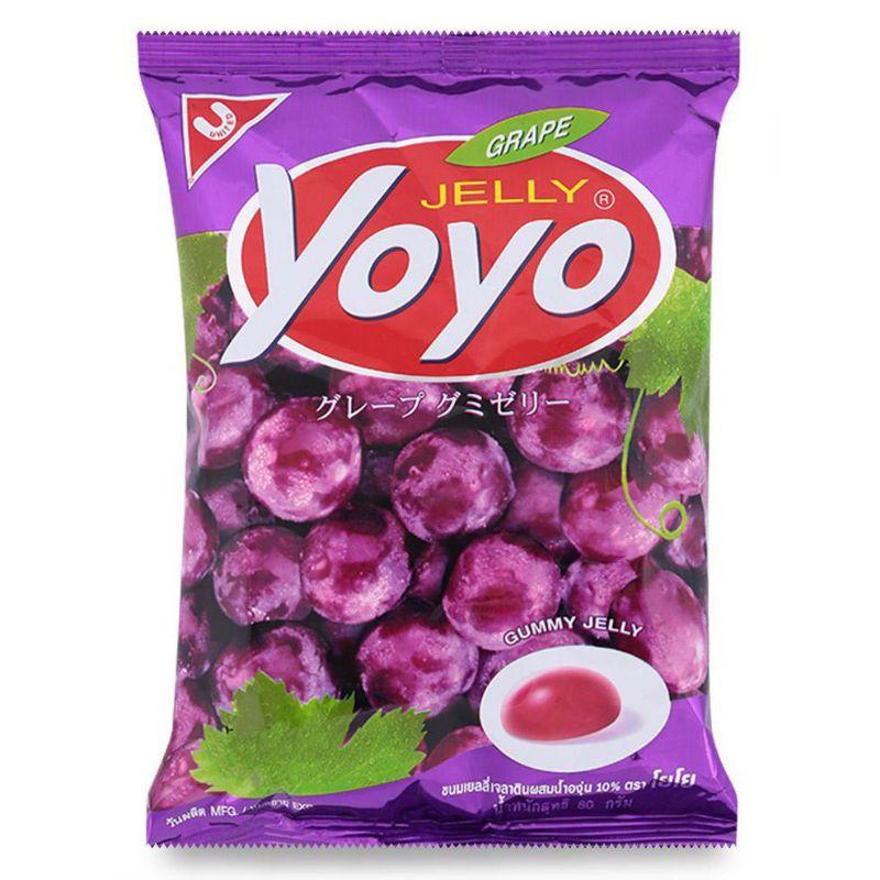 Kẹo dẻo nho Jelly Yoyo 80gr ăn là nghiền