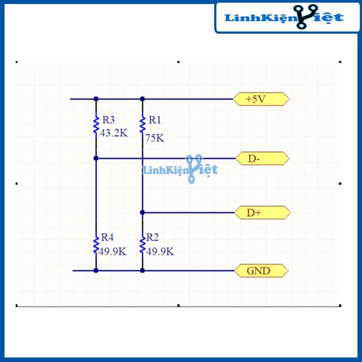 Mạch hạ áp Buck 4.55-40V Xuống 5V 2A Cổng USB Sạc Điện Thoại