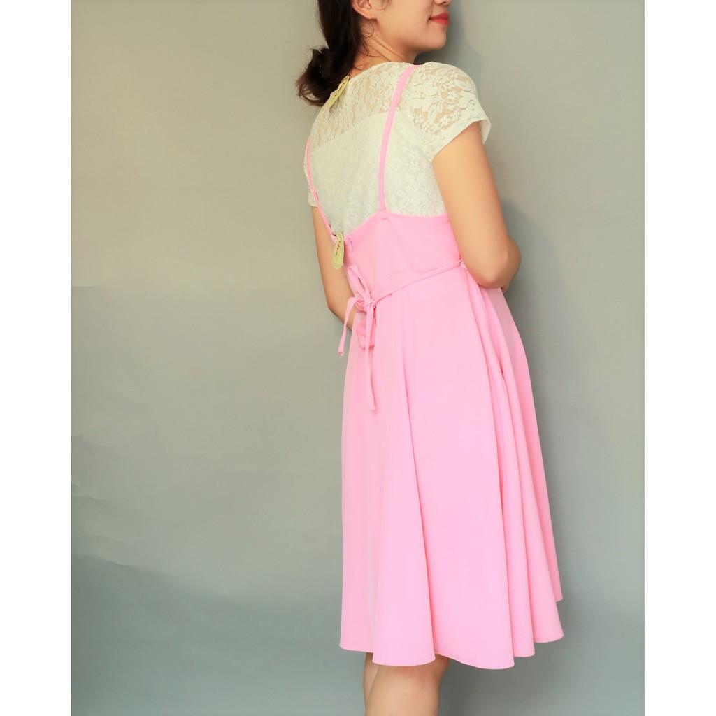 Nguyên set váy YẾM bầu HỒNG