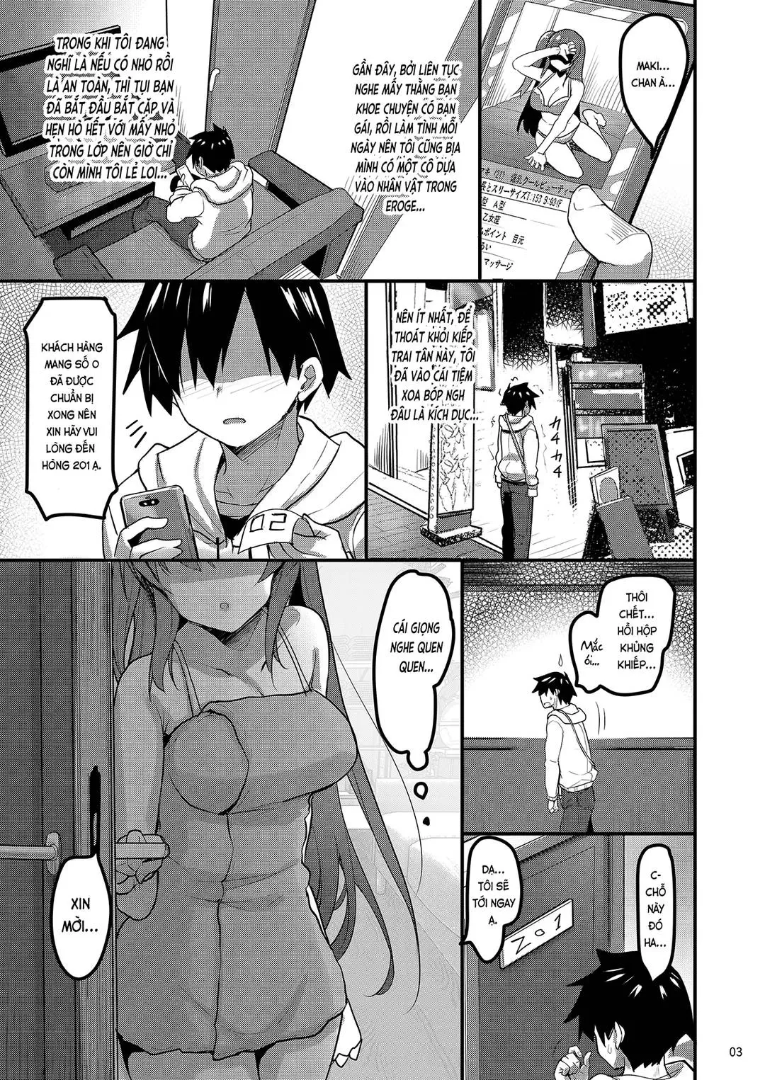 đi mát xa lại gặp bạn cùng lớp làm ở đấy chapter 0 2