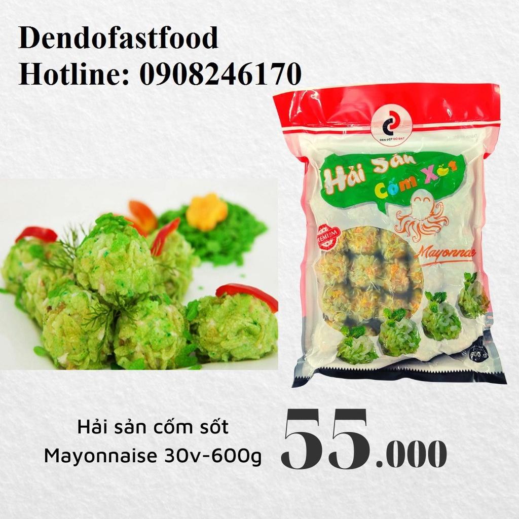 Hải sản cốm xốt Mayonnaise 30v - 600g (ĐEN ĐỎ)
