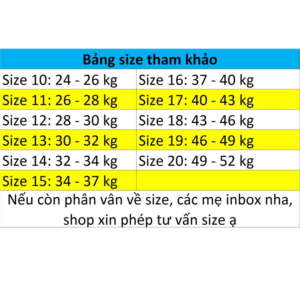 Bộ sát nách bé trai phối chữ Marterial size 24 - 52 kg