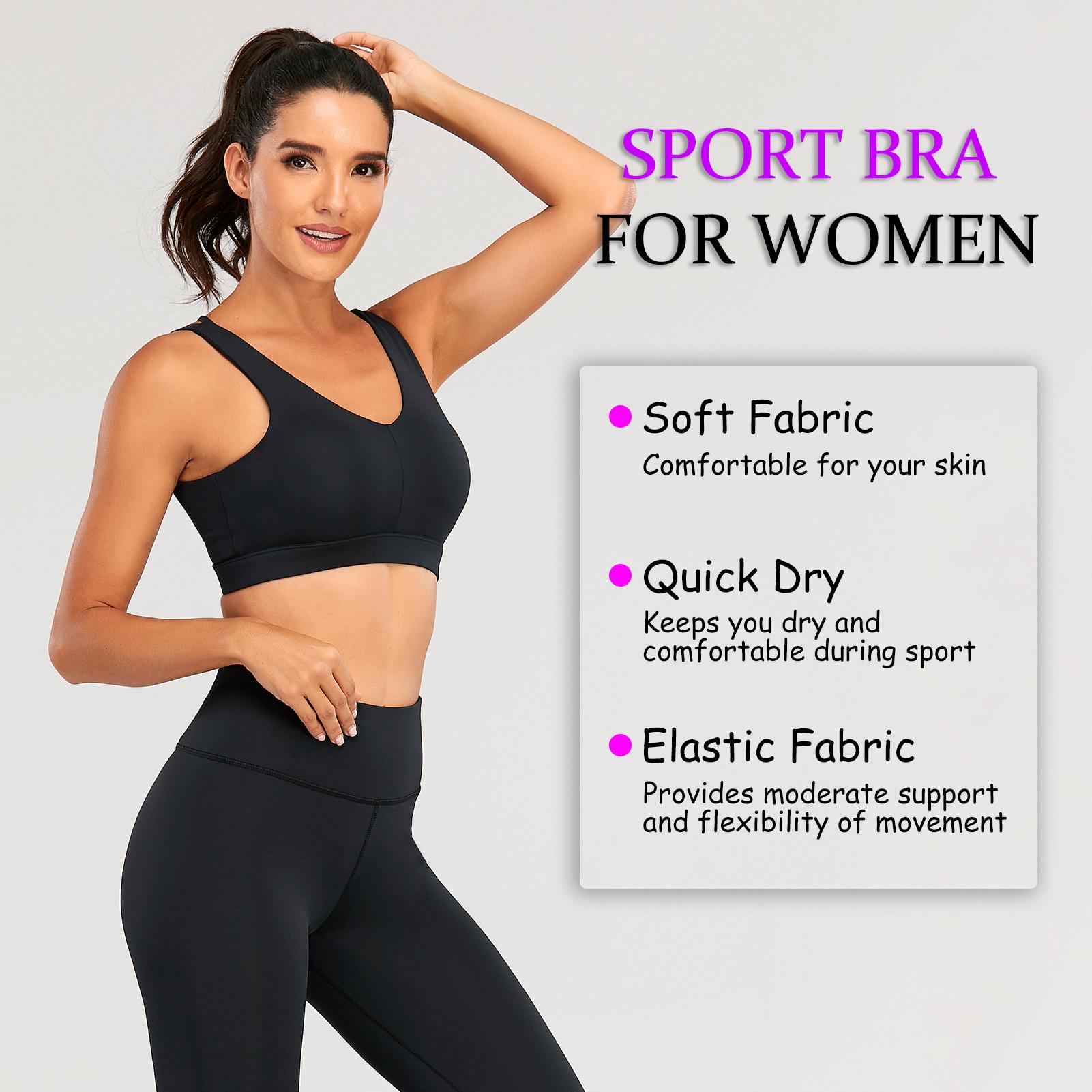 Áo ngực dạng Crop-Top thể thao nữ tâp yoga, thể thao Nhanh khô có mút đẩy ngực Chống sốc