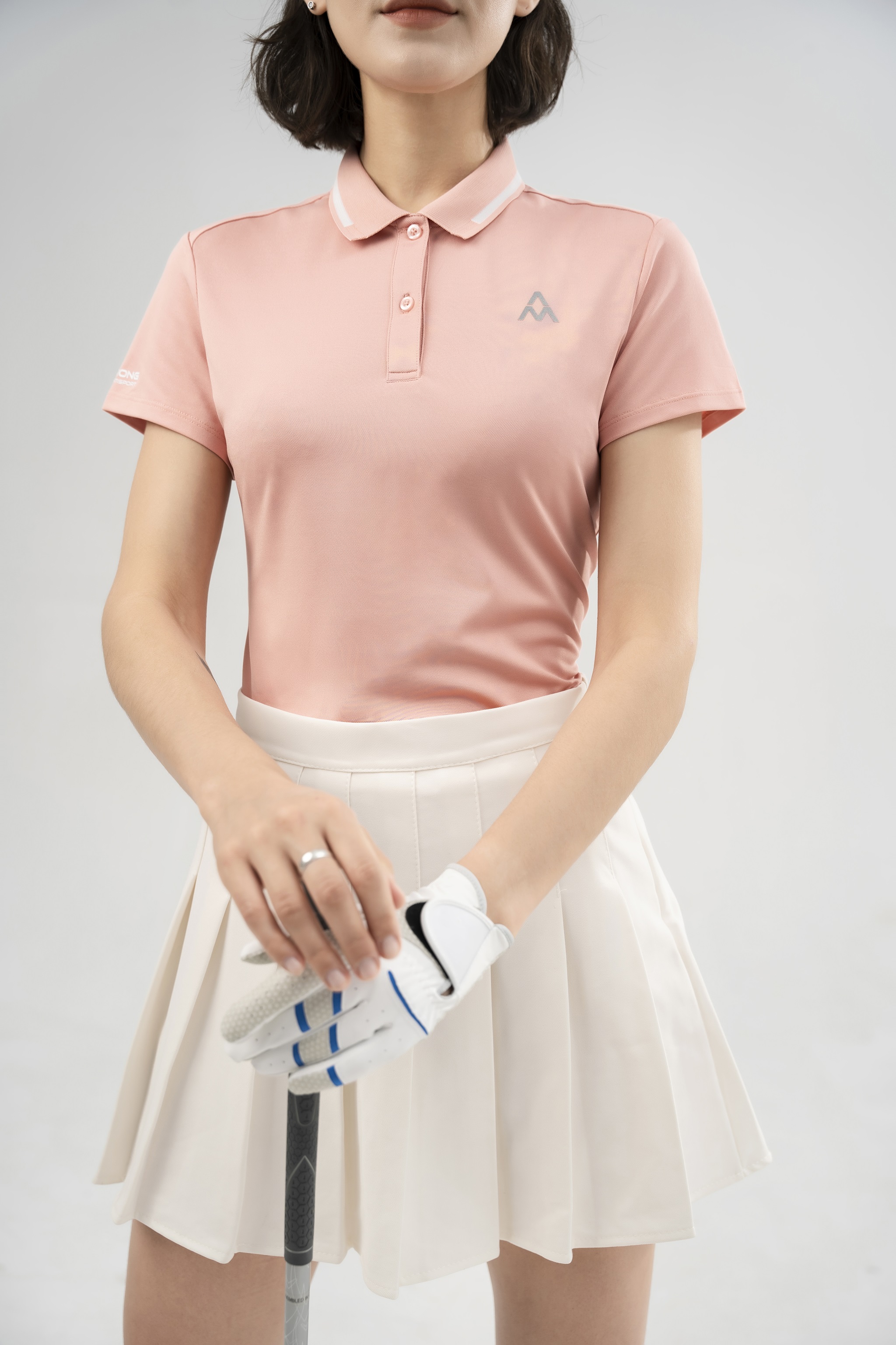 Áo Polo ngắn tay nữ AM PLW222 có cổ, form Slimfit, vải thoáng khí, bền màu, nhanh khô, co giãn tốt