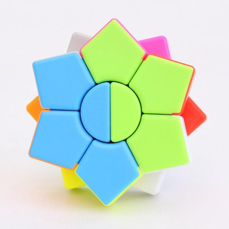 Rubik Biến Thể 6 cánh hoa màu mè 2-Layer Super Square-1 Star Stickerless