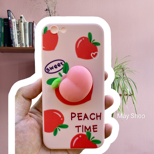 Ốp Lưng iPhone Cạnh Vuông Đào Hồng Cho iPhone 6 / 6 Plus / 7 / 7 Plus / 8 / 8 Plus / X / Xs / Xs Max / 11 / 11 Pro / 11 Pro Max / 12 / 12 Pro / 12 Pro Max