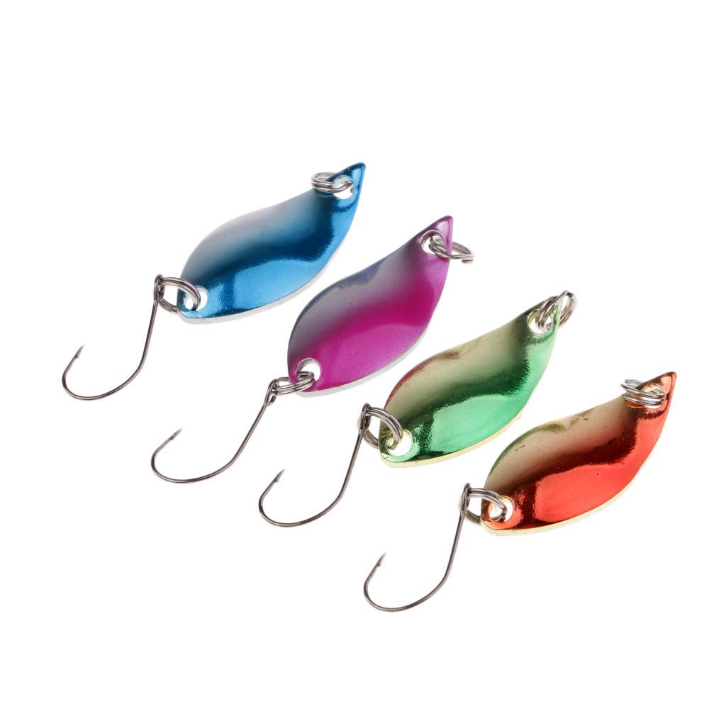 10pcs Metal Spoon Fishing Lure Spinner Hard Jig Bait for Bass Trout Salmon
