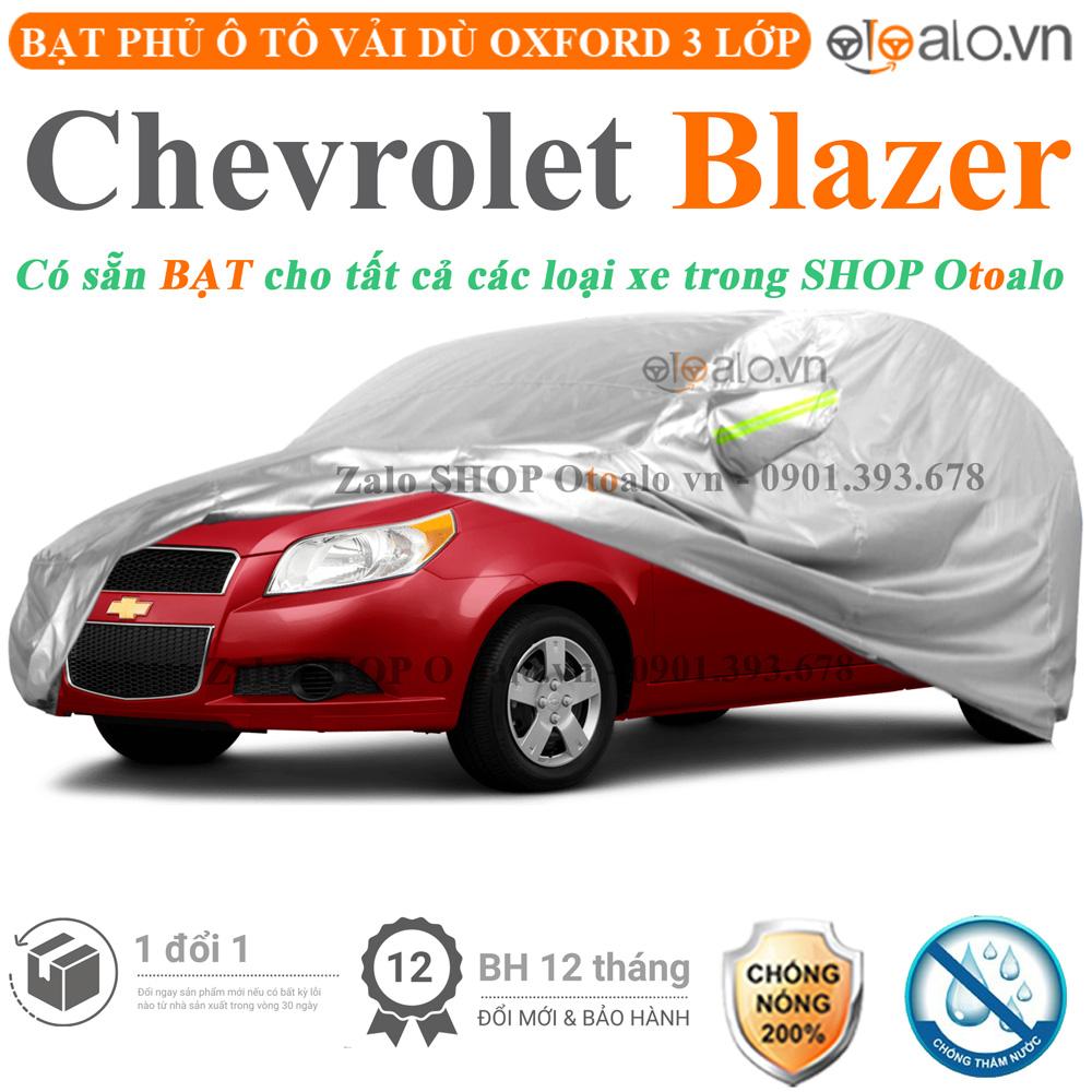 Bạt che phủ xe ô tô Chevrolet Blazer vải dù 3 lớp CAO CẤP BPXOT - OTOALO