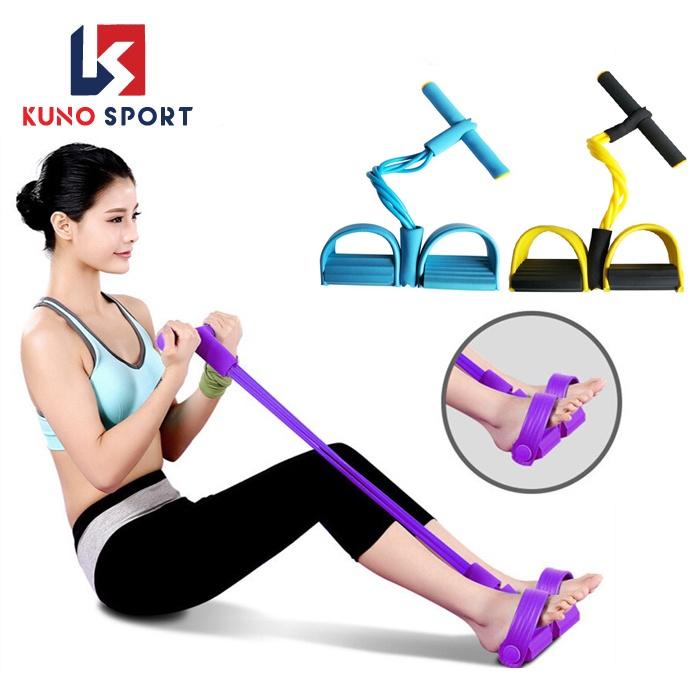 Dây kéo cao su KUNOSPORT 4 ống tập Gym Yoga hiệu quả tại nhà - D07