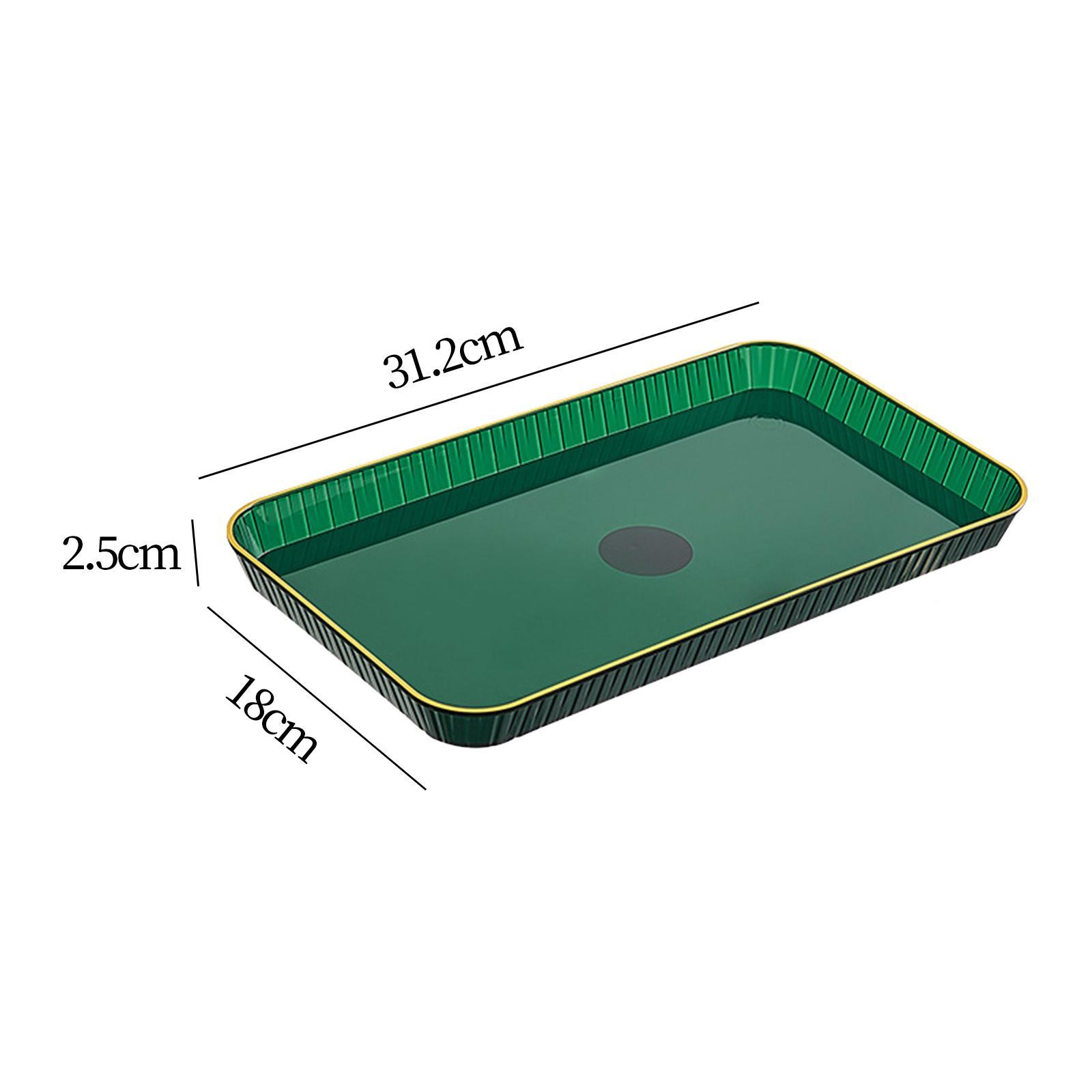 Rectangle Serving Tray Storage Makeup Fruit Plate for Dessert Fruit Veggies