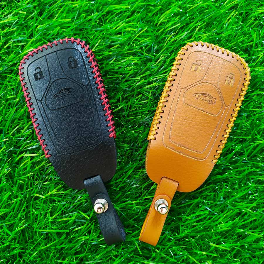 Bao da chìa khóa dành cho smartkey xe hơi Audi A3, A4, A5, A6, A7, A8, A4L, A6L, Q5, Q7