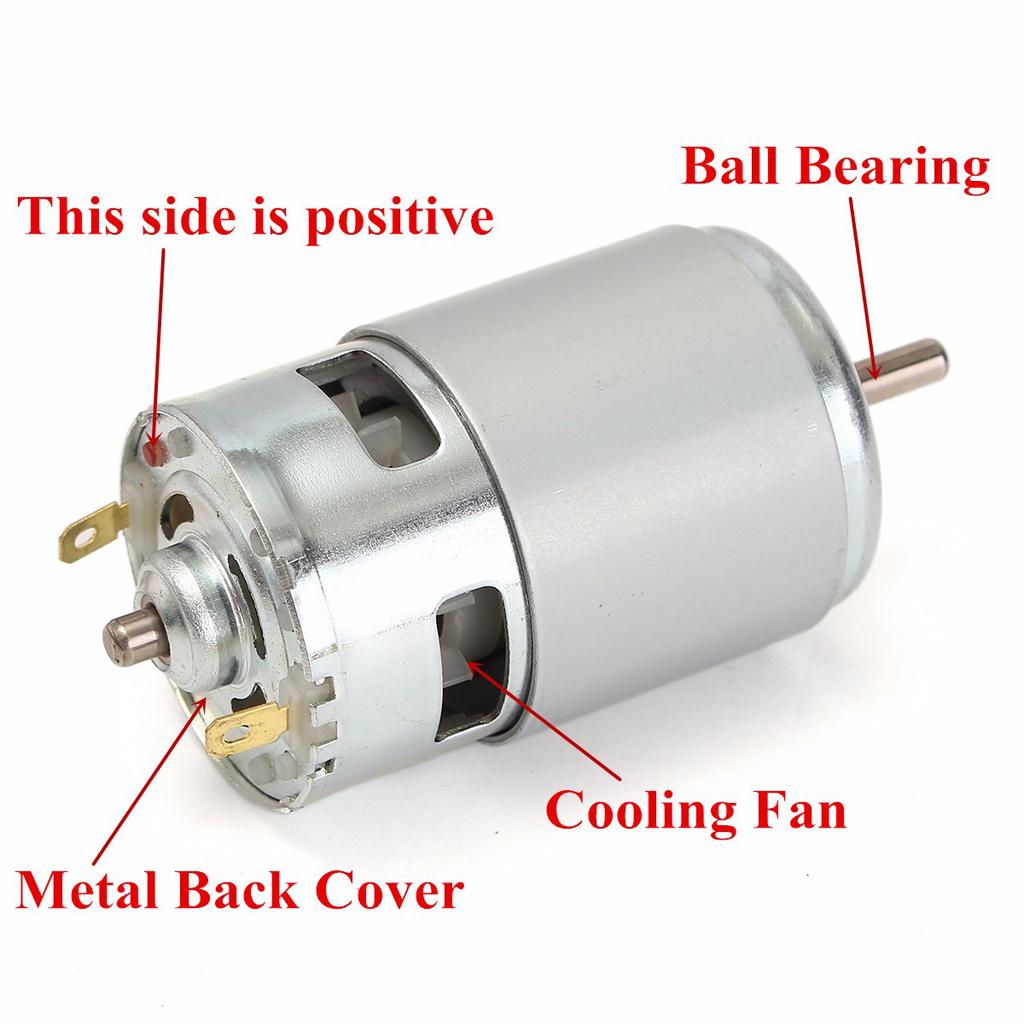 DC12V-36V 0.16A 3500-9000 VÒNG/PHÚT Mô-men Xoắn Cao Kim Loại Mini Tắt Tiếng Bàn Chải Động Cơ DC DIY