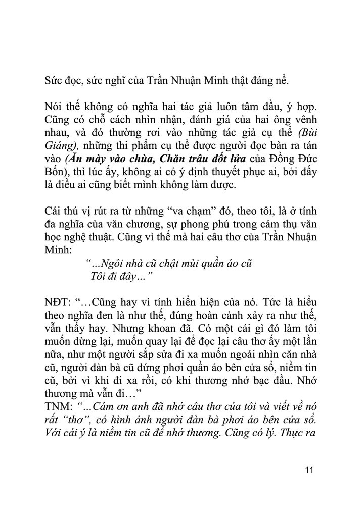 ĐỐI THOẠI VĂN CHƯƠNG - Trần Nhuận Minh & Nguyễn Đức Tùng -