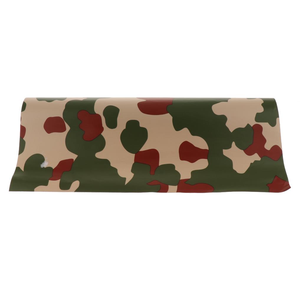 Green Camouflage Matte Vinyl Car Wrap Decal Film Sheet Air Channel Release
