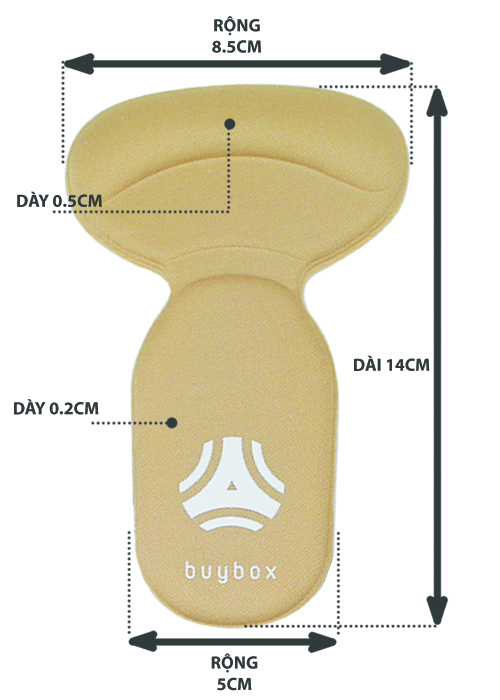 Combo 03 phụ kiện chuyên dùng mang giày cao gót êm chân (mũi tròn) - buybox - BBPK09-11-50