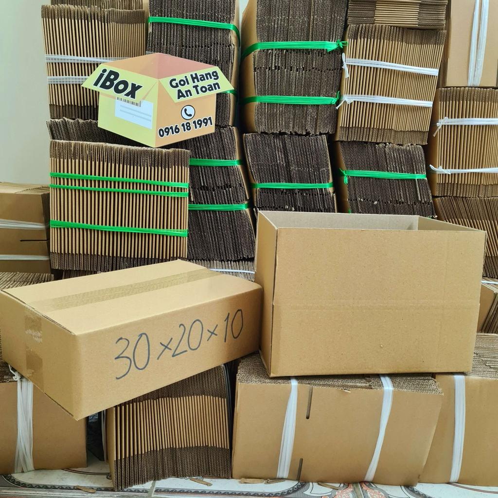 30x20x10 Combo Hộp Carton iBox gói hàng