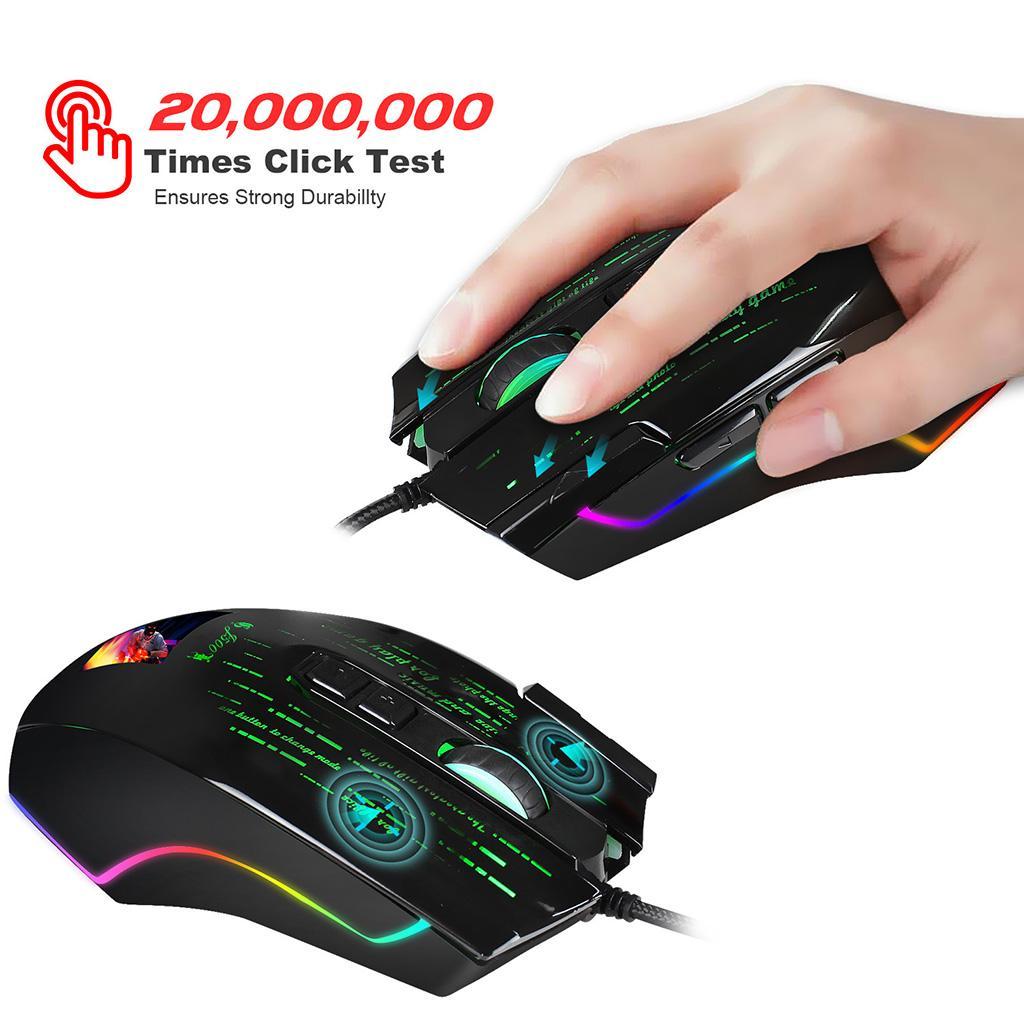 USB Optical Wired Computer Mouse , for Office and Home,10000 DPI, Portable for