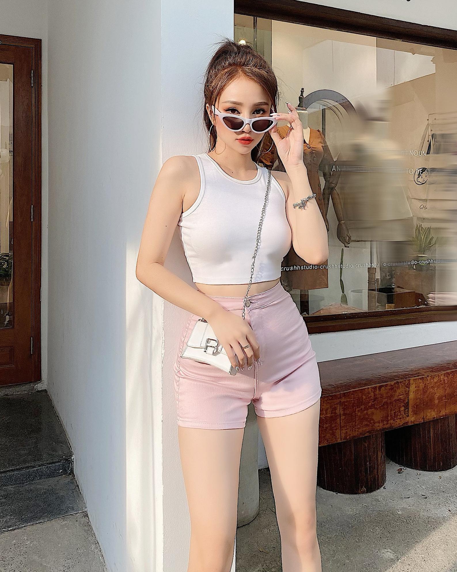 Áo Ba Lỗ Croptop Siêu Cá Tính - THỎ TÂY