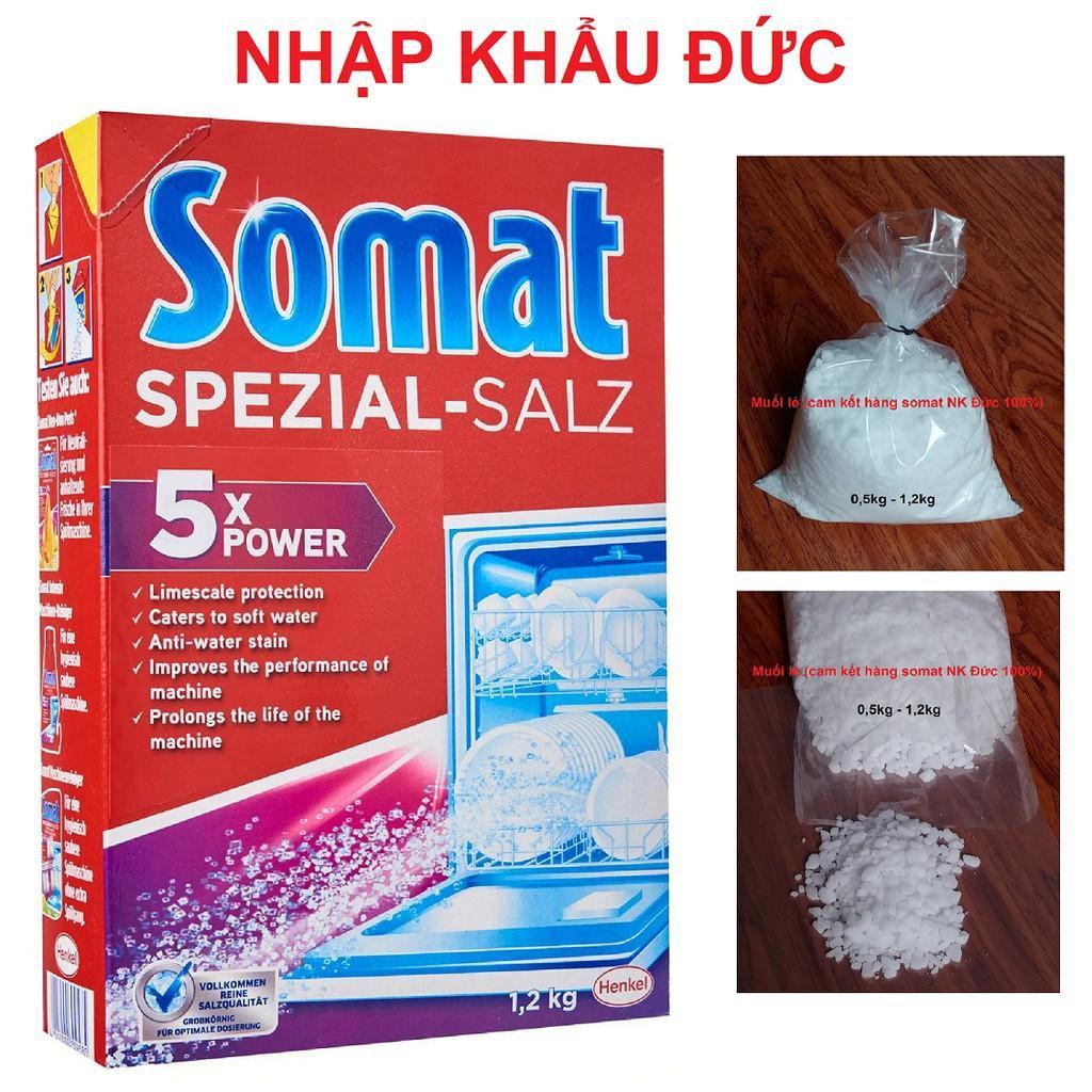 Muối rửa Bát - Ly Somat 1.2kg - Đức mới nhất + Tặng viên rửa bát