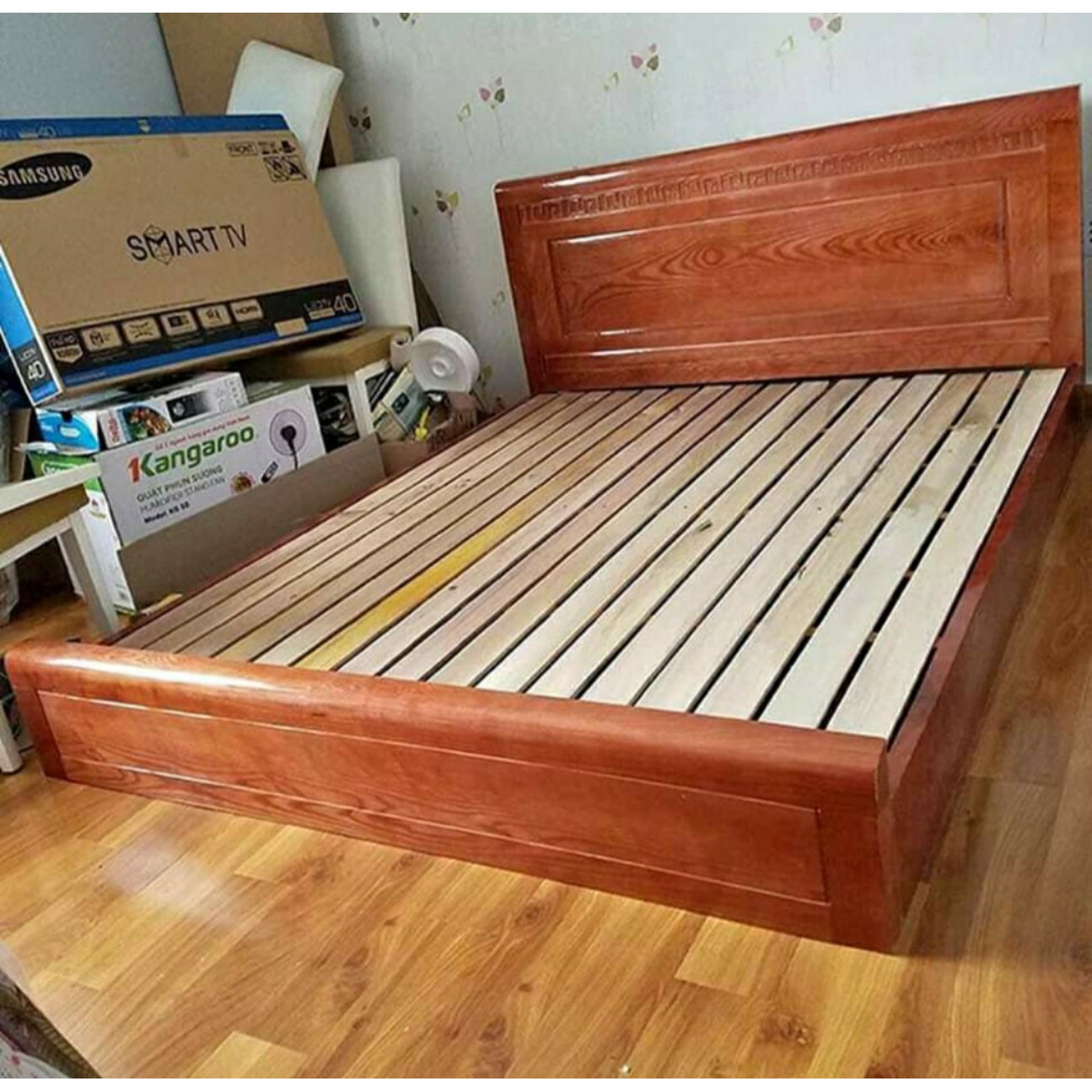 Giường ngủ gỗ xoan bệt