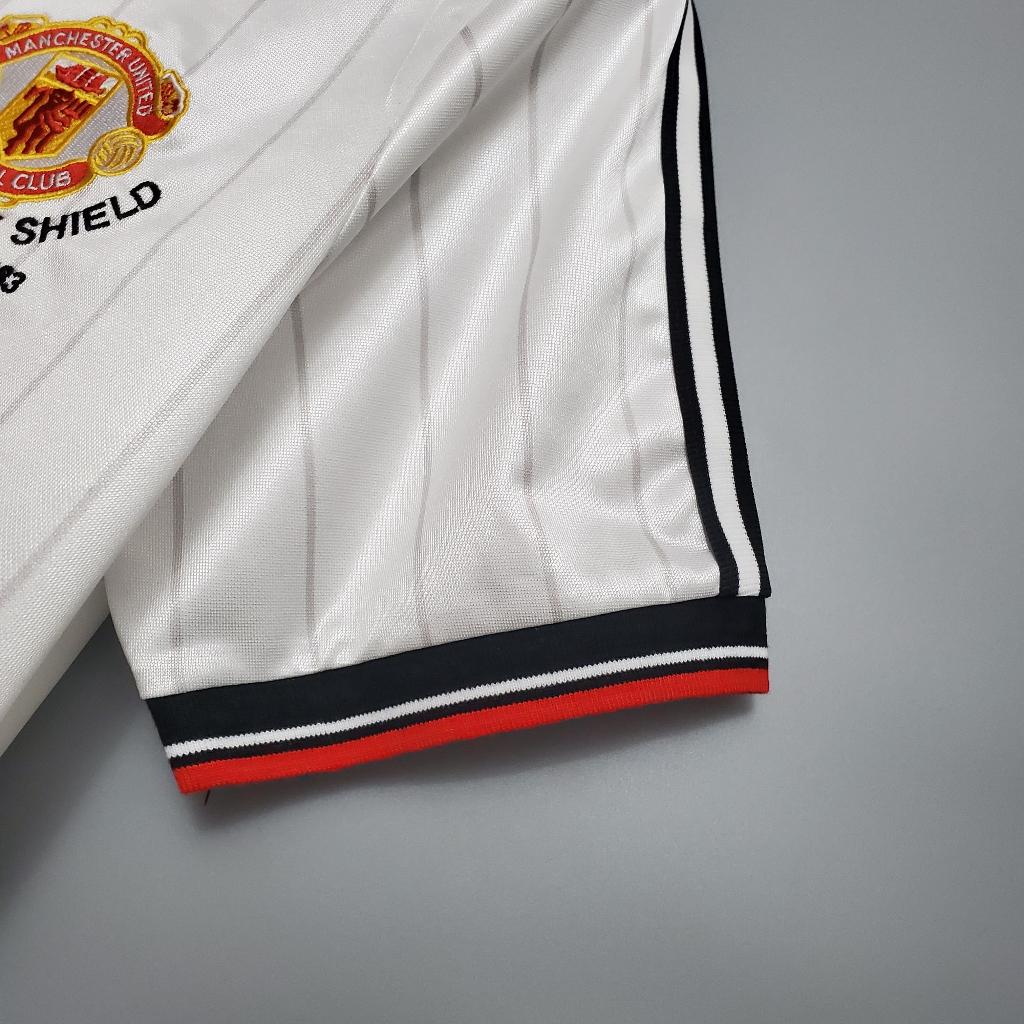 Áo Bóng Đá Retro Manchester United 1983 - Sân Khách bản cao cấp vải Cotton Polyester