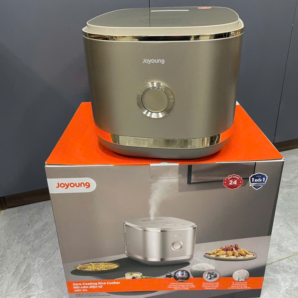 Nồi cơm điện tử cao tần ruột Inox chống dính tự nhiên Hàn Quốc JNRC-401 dung tích 1.5L - Hàng chính hãng