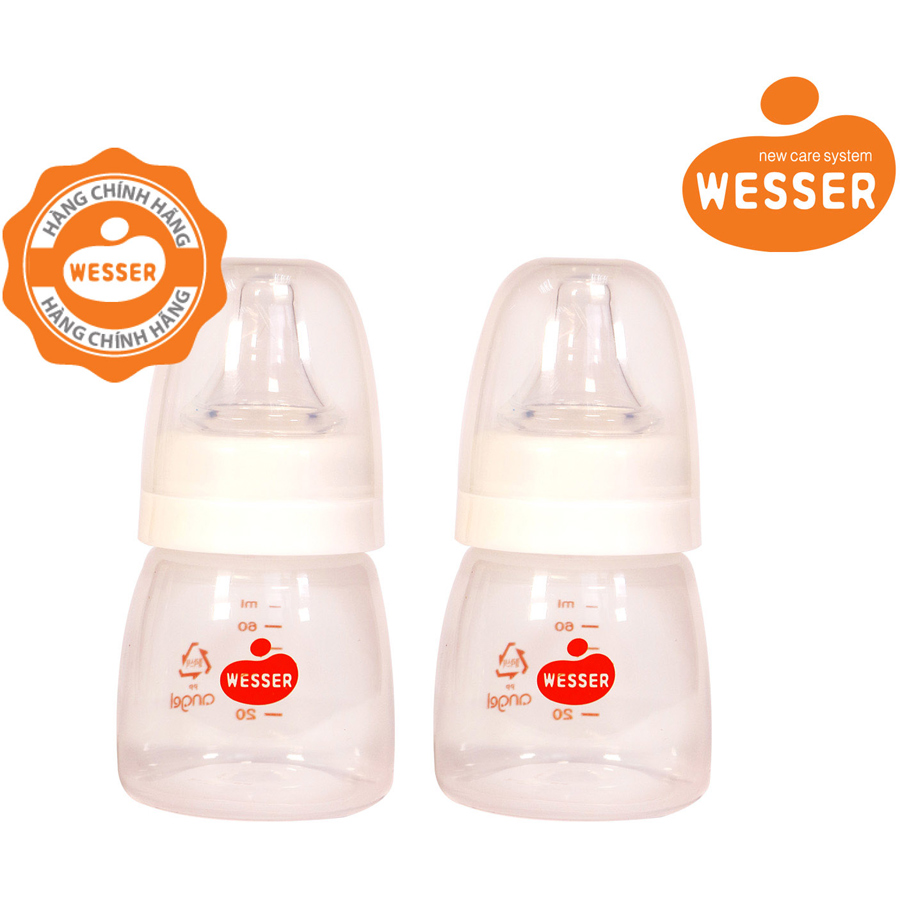 Bình Sữa PP Wesser 60ml (Giao màu ngẫu nhiên)