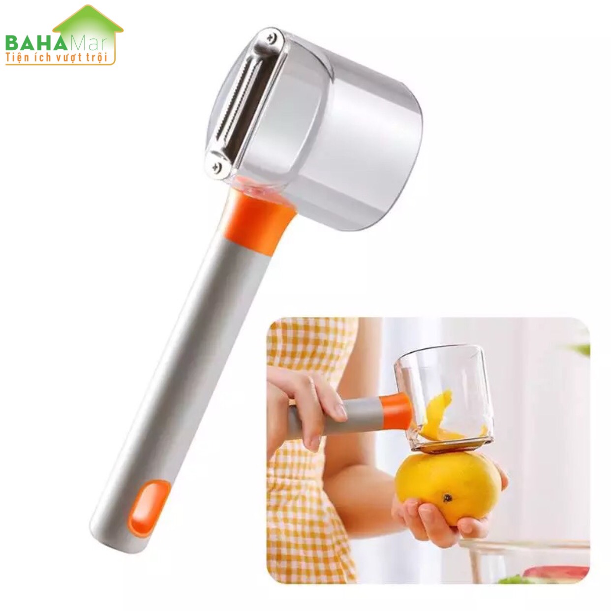 CỐC GỌT CỦ QUẢ, TRÁI CÂY ĐA NĂNG TỰ GOM GỌN VỎ "BAHAMAR" rất thuận tiện trong sử dụng, là dụng cụ cần thiết mỗi gia đình. Có thể mang theo đi du lịch, cắm trại