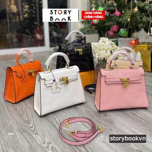 Túi xách tay dáng h.m size 19, 21 ,25 túi đeo chéo nữ tặng kèm khăn full box cực xinh