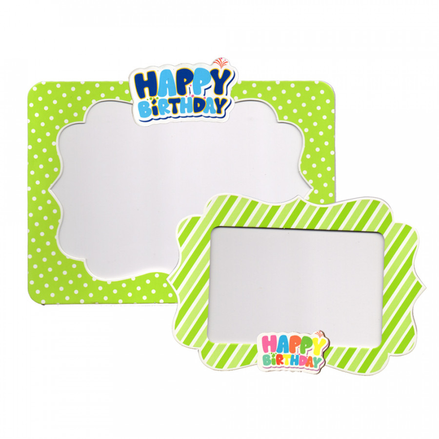 2 khung hình giấy để bàn trang trí sinh nhật