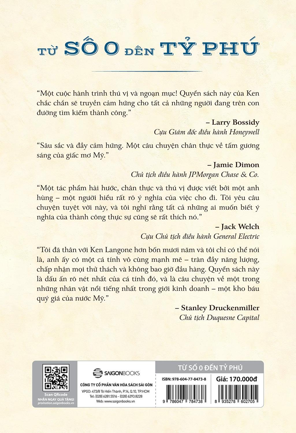 Tự Truyện Ken Langone: Từ Số 0 Đến Tỷ Phú