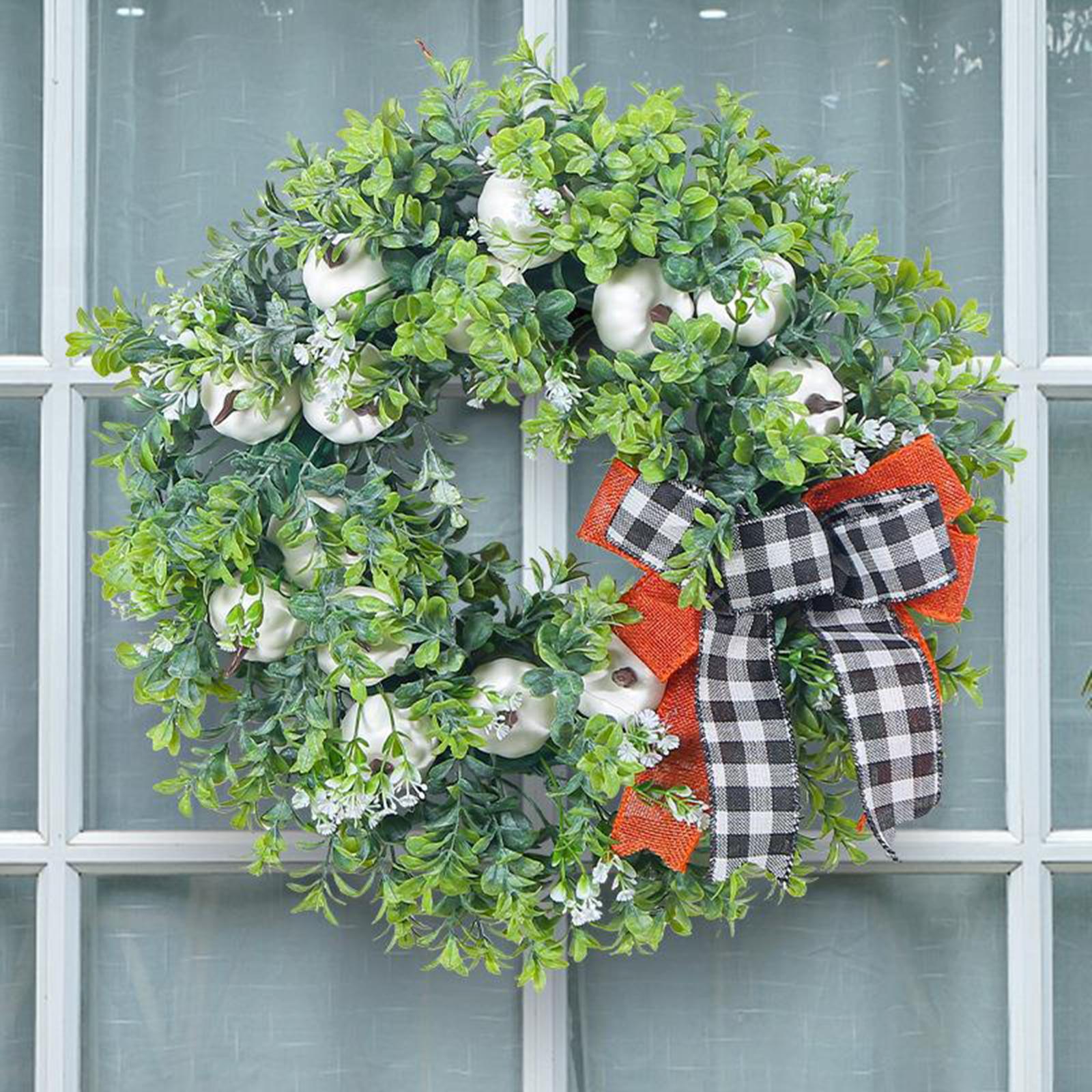 Fall Wreath Thanksgiving Wreath Balcony Indoor Outdoor Garden Pumpkin Wreath