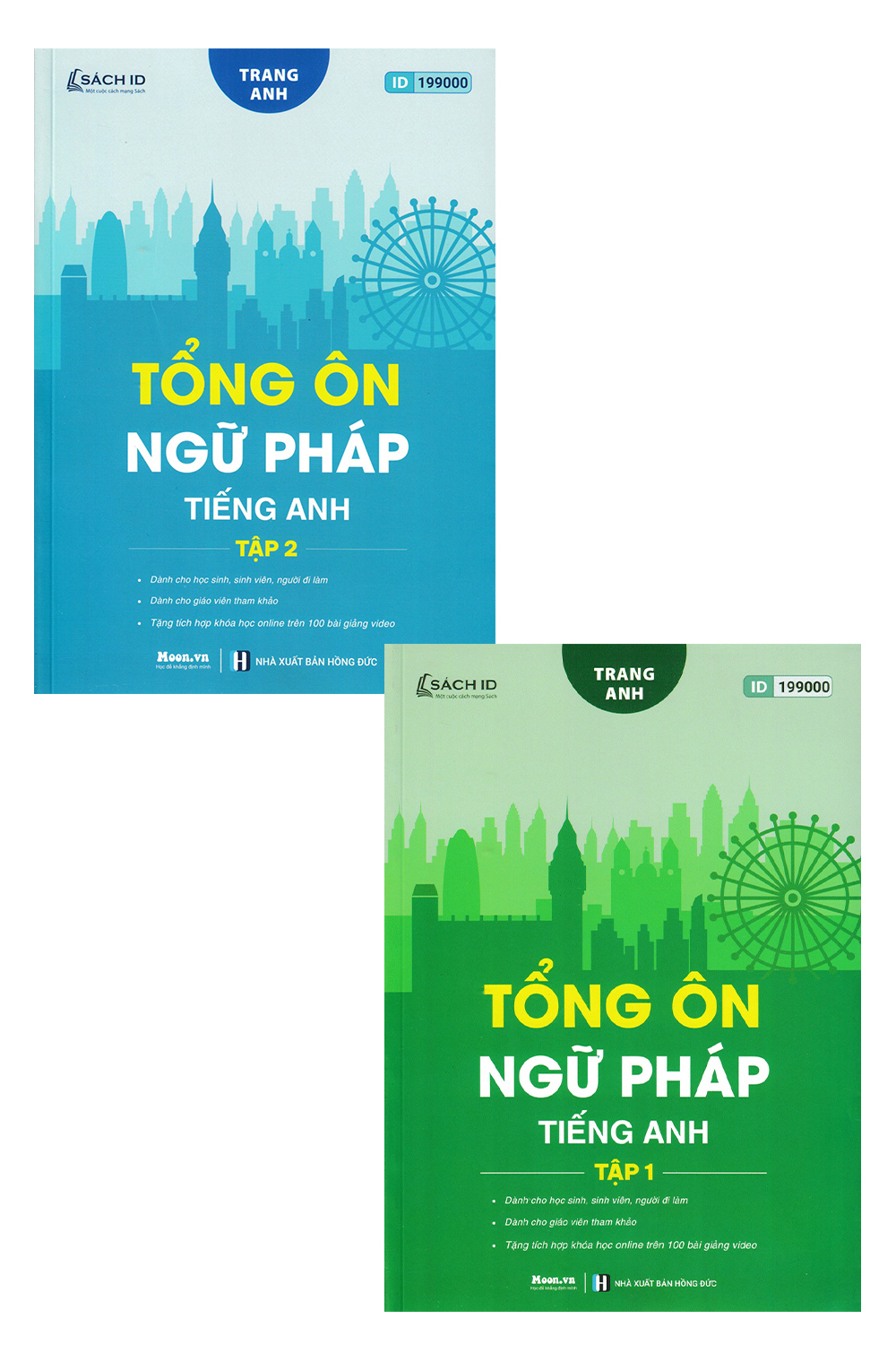 COMBO TỔNG ÔN NGỮ PHÁP TIẾNG ANH: TẬP 1 + TẬP 2 (BỘ 2 CUỐN)_MOON