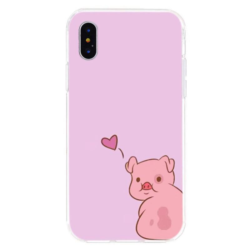 Ốp lưng Heo nhỏ dễ thương dành cho Iphone 6-6s-6 plus-6s plus-7-7 plus-8-8 plus-X XS